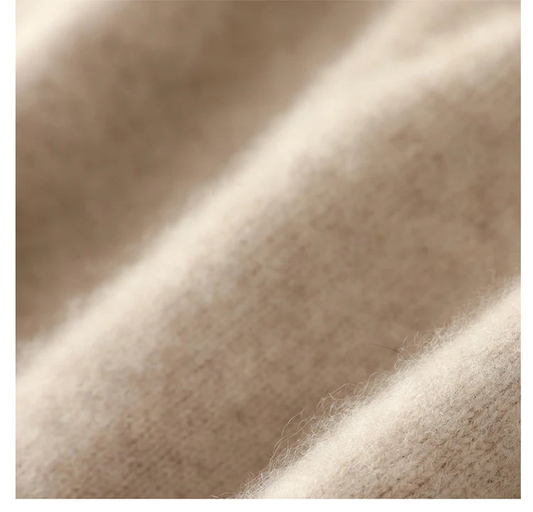100% Australian Wool Knitted Men's O-Neck Sweater, Casual Business, Spring and Autumn Men's Long-Sleeved Pullover New Sweater