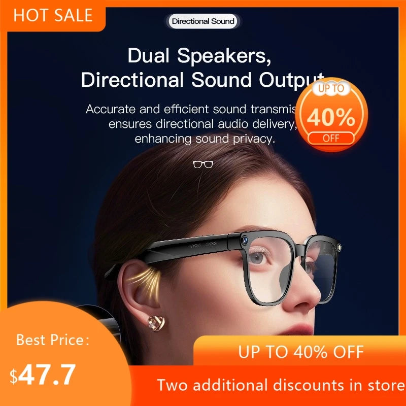 Smart Glasses AR AI Translation 4K Camera Bluetooth Call Touch Control Outdoor Sports Sunglasses Men Women 2026 New Dropshipping