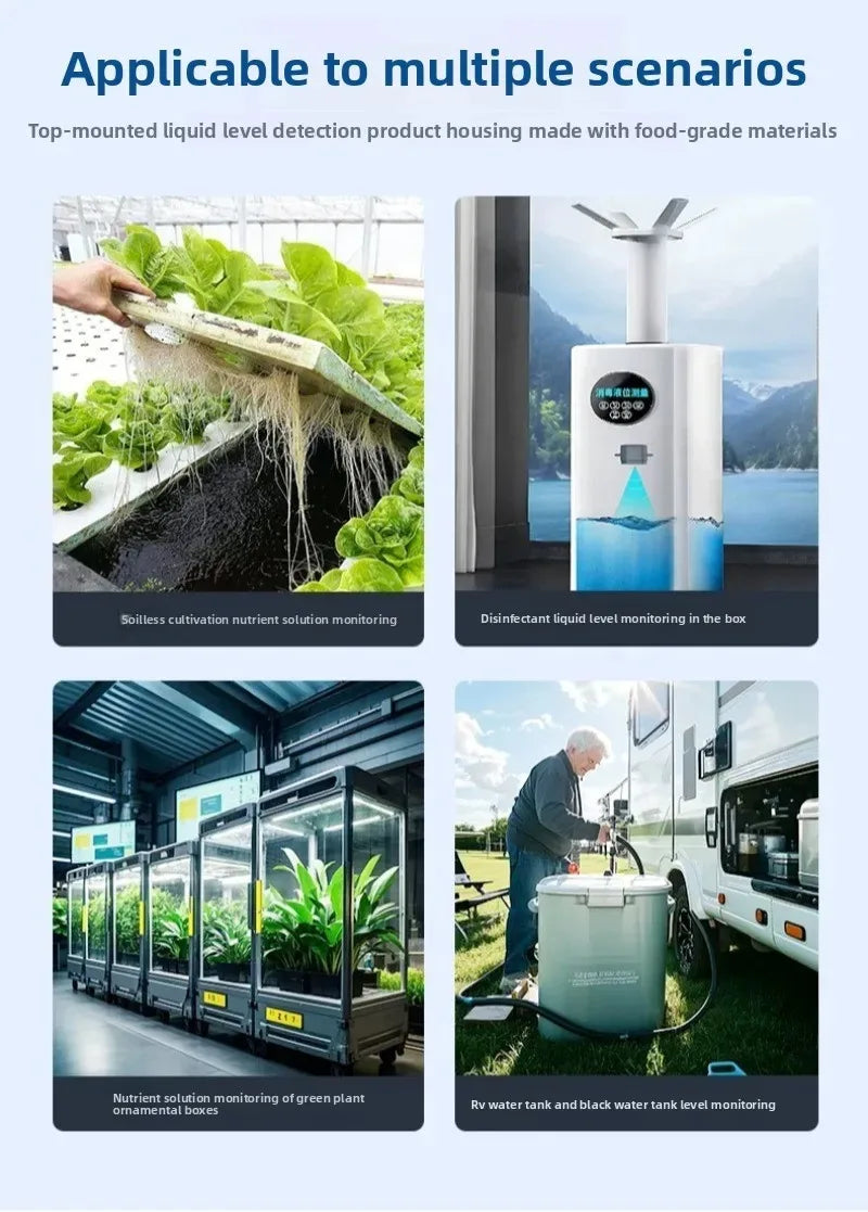IP67 Waterproof Obstacle Avoid Module RS485 Ultrasonic Level Sensor Container Water Level Monitor