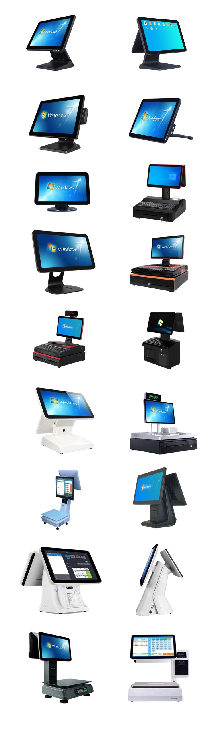 Best Selling 15'' Restaurant Pos System Billing Machine with Printer/Scanner/Cash Drawer