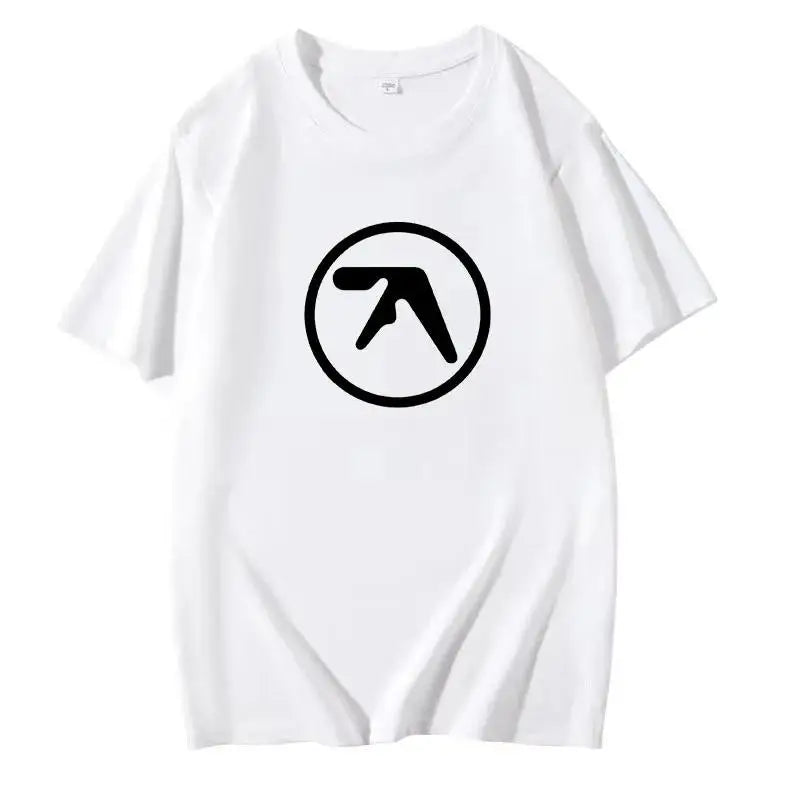2025 Men's Black T-Shirt Men T Shirt Print Cotton Short Sleeve T-shirt Male Funny Present Fashion Aphex Twin Short Sleeves