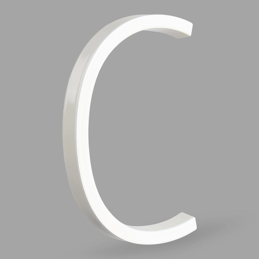 1pc 125mm Floating House Number Outdoor 5 inch White Aluminum Alloy Apartment Door Numbers Mailbox Address Sign #0-9 With Screws