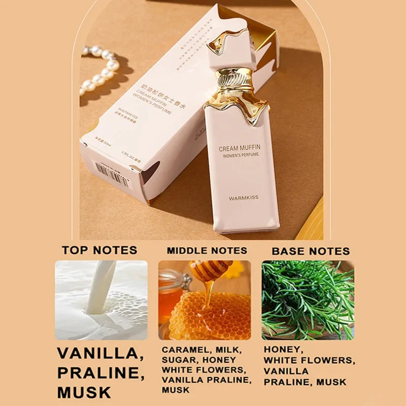 Cream Pancake Perfume Arab Women Caramel Vanilla Gourmet Eau De Toilette Lasting Fresh Floral Fruity Neutral Charm Perfume