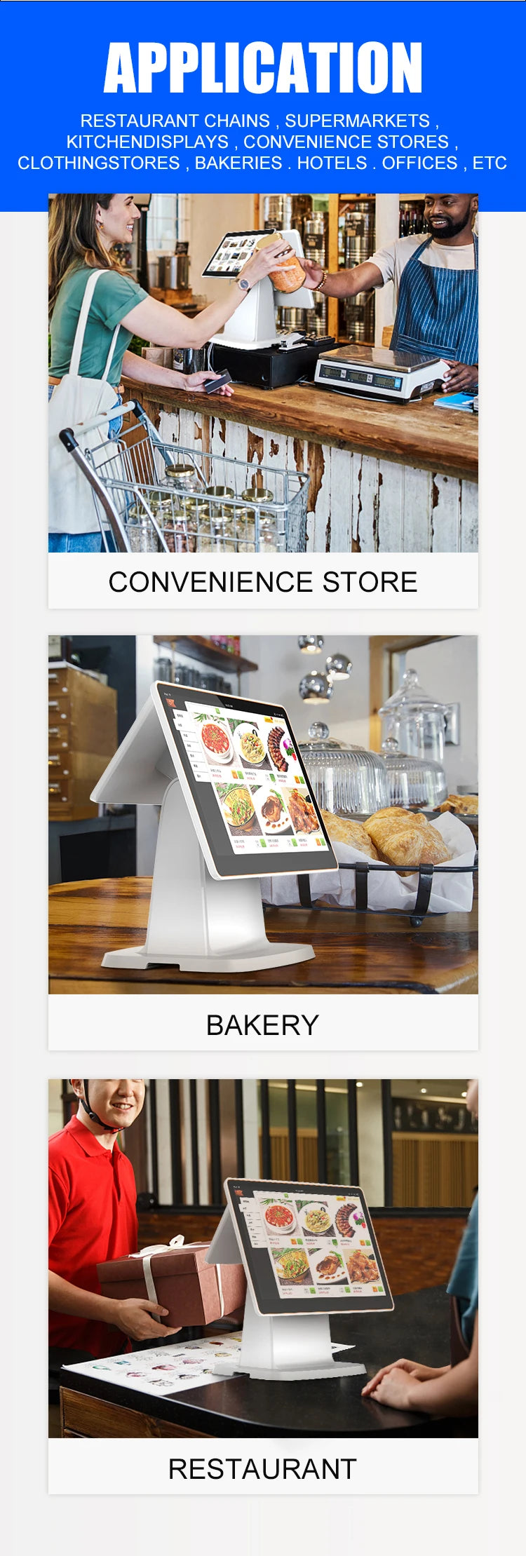 Restaurant Cash Register Machine Point Of Sale System All In One Touch Screen Pos Terminal Pos System For Retail
