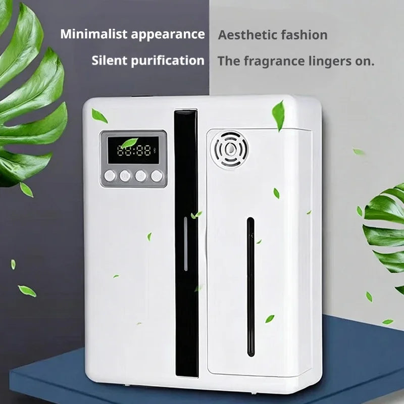 Smart Aroma Diffuser 300m³ Built-in Pressurized Fan Nano Mist Atomization Waterless Essential Oil Scent Machine for Home Hotel