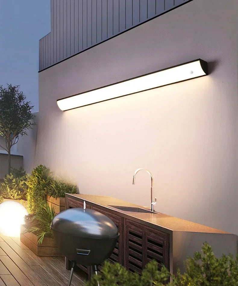 Long Strip Outdoor Balcony Room Decor Garden Terrace Led Lights Waterproof Wall Light Courtyard Door Light Porch Wall Lamp
