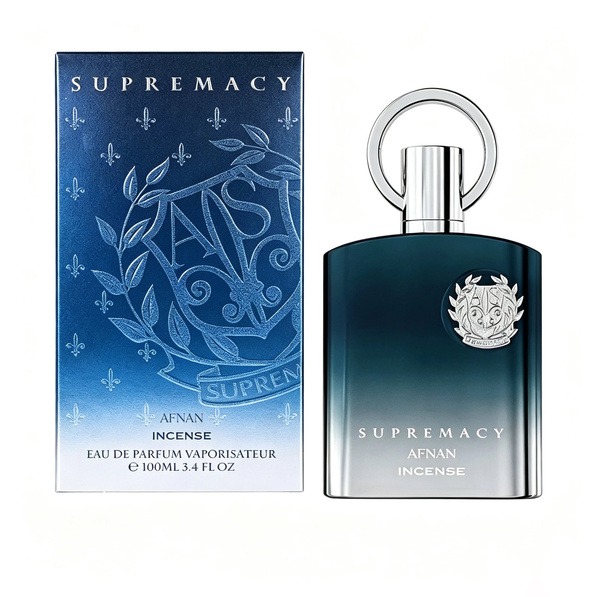 AFNAN Supremacy Incense Eau de Parfum 100ml, Luxury Woody Incense Scent Long Lasting Arabian Perfume For Men, Daily & Dating Fragrance Gift