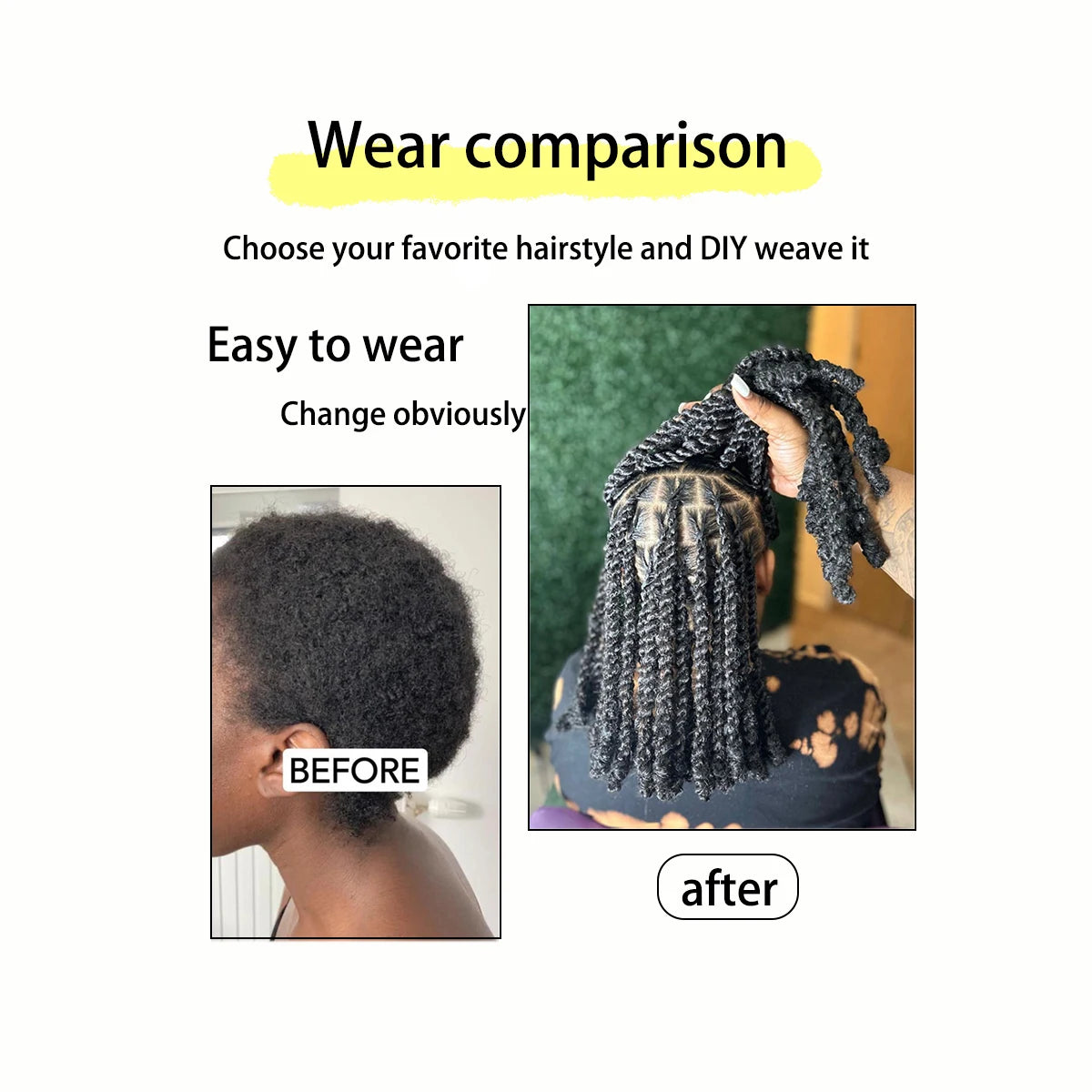 3 Pcs Brazilian Wool Acrylic Yarn for Braiding Synthetic Hair Extensions Crochet Box Senegalese Twist Jumbo Faux Locs for Women