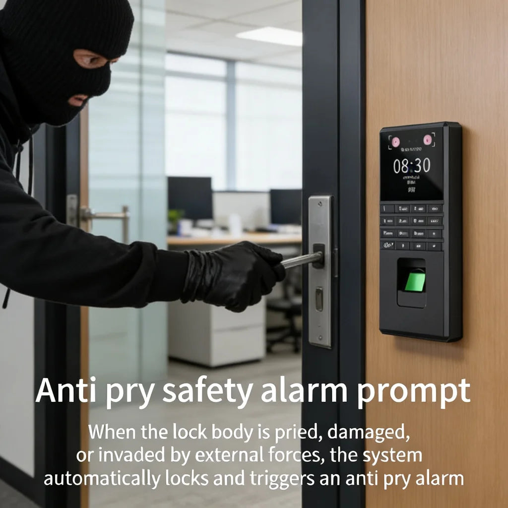 Palm Vein Face Fingerprint Recognition Attendance Machine Mobile APP QR Code Check-In Password Time Clock Access Control System