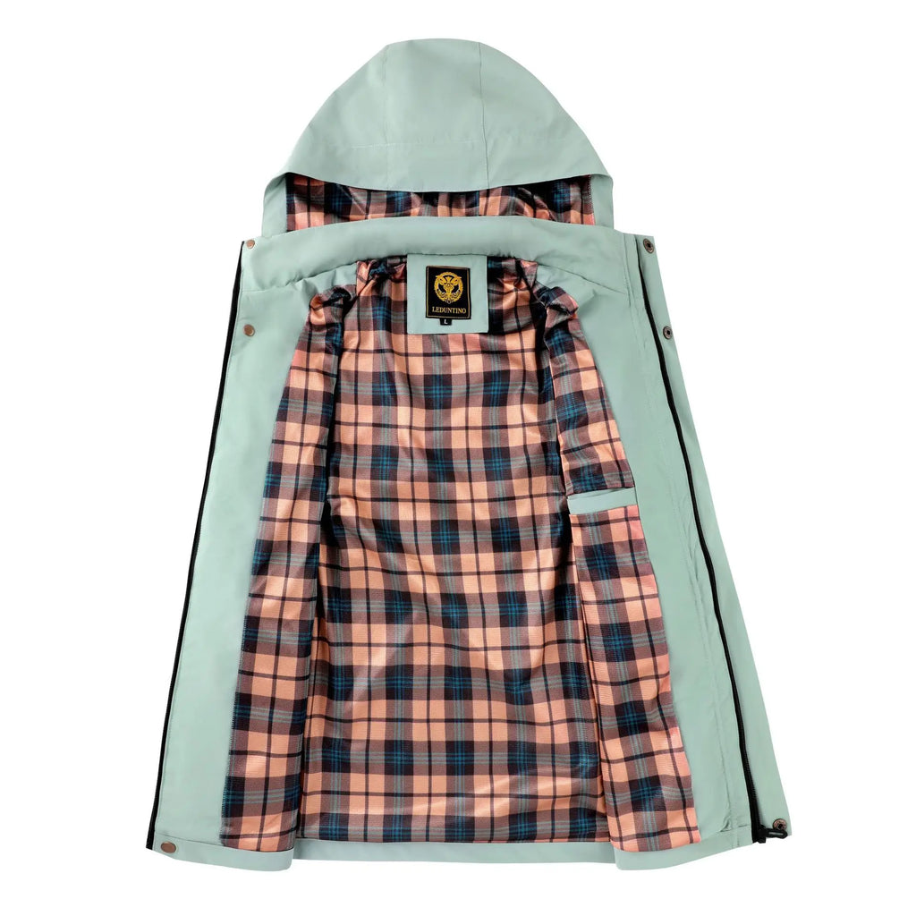 Men's Casual Jacket Parka Autumn/Winter Hooded Jacket Men's Coat Solid Color Outdoor Chic