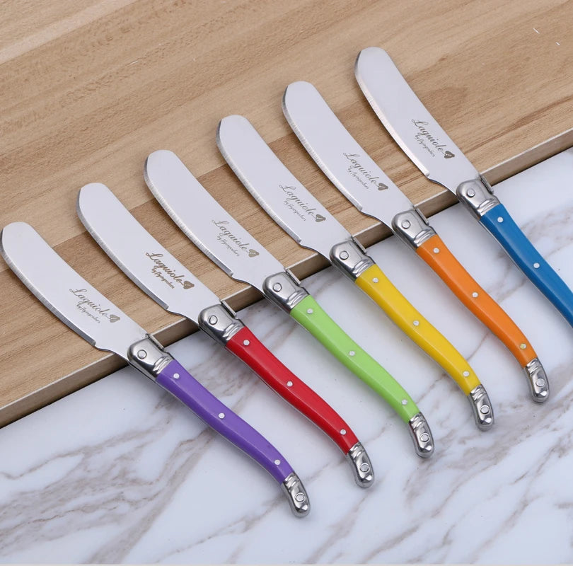 6.25inch Stainless Steel Butter Cutter Cheese Jam Spreaders Wipe Cream Cutter Kitchen Gadgets Laguiole  Butter Bread Tool 4-6pc