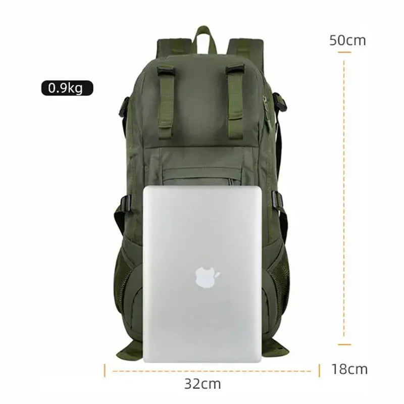 New Hiking Mountaineering Bag 50l Large Capacity Waterproof Ultra Light Outdoor Sports Backpack For Men