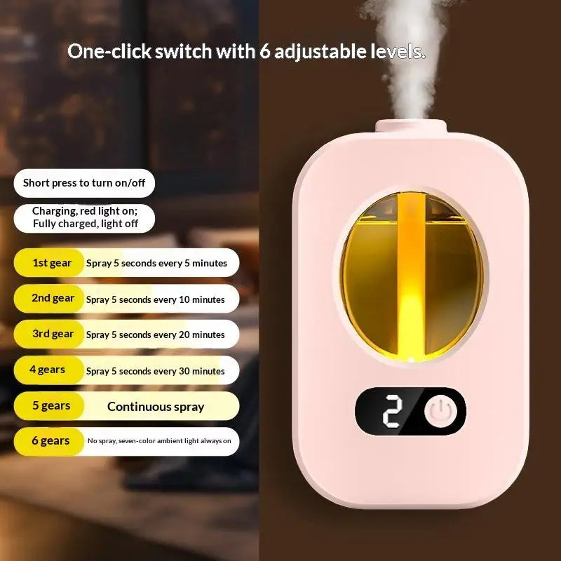 Automatic Aromatherapy Diffuser Adjustable Mist Level Essential Oil Humidifier 250ml Air Freshener for Home Spa
