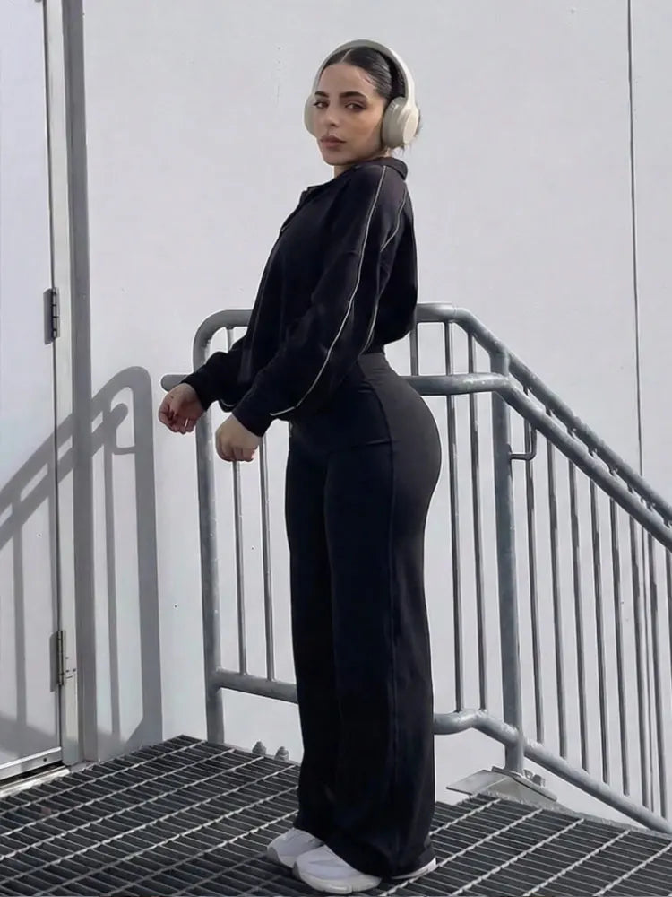 Sports Straight Wide Leg Pants Ultra Soft Butter Like Fabric Butt Lifting Slimming Sweatpants Naked Feeling Gym Workout Running