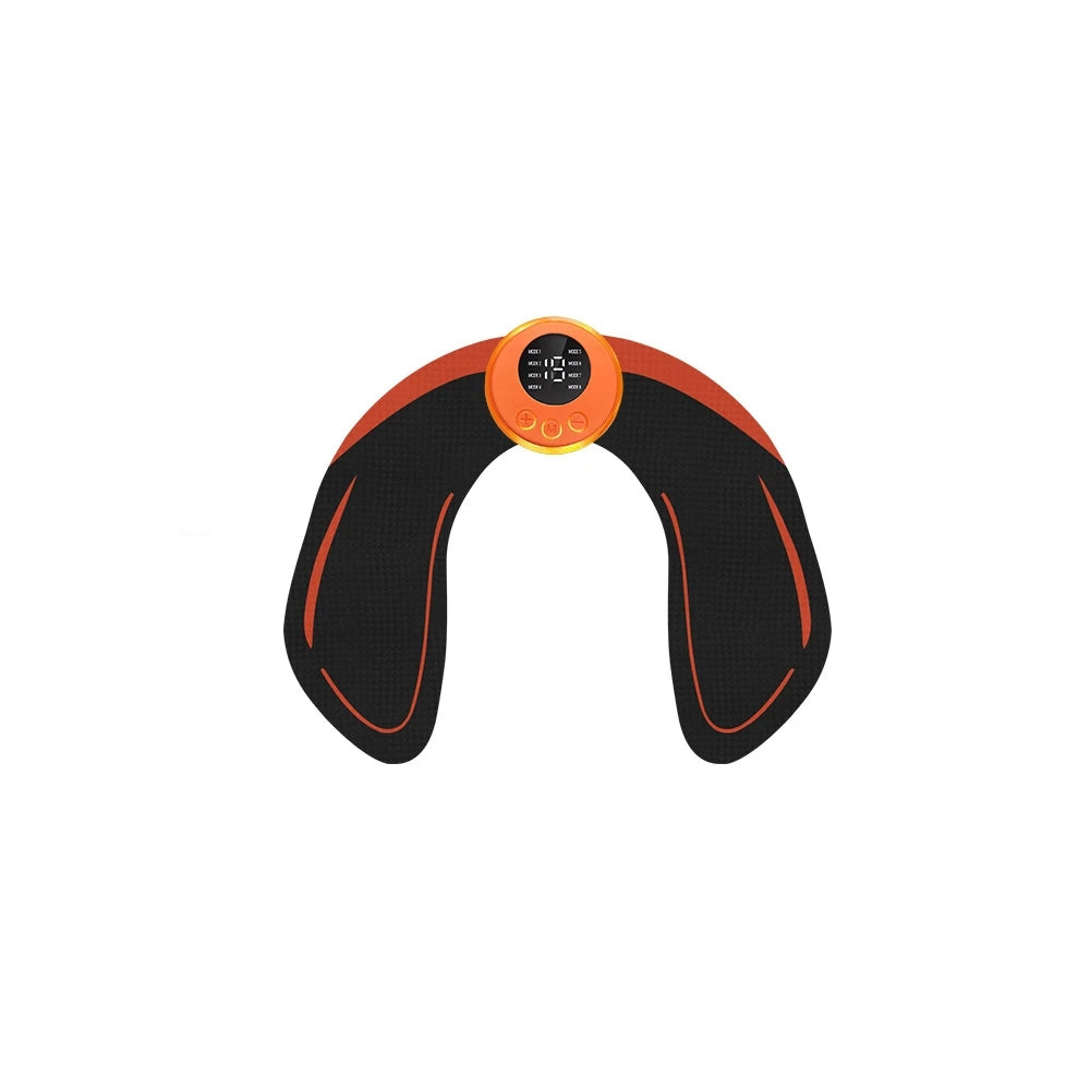 Rechargeable EMS Abdominal Trainer Muscle Stimulator Fitness Equipment - Portable Home Gym Device for Abdomen Glutes