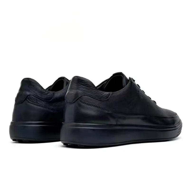 Fashion Men Shoes Genuine Leather Shoes Casual Lace-up Shoes Breathable Fashion Sneakers New
