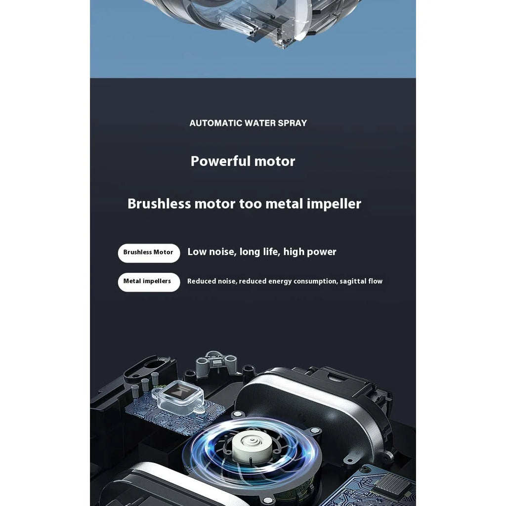 Hengkesen New Generation Upgraded Smart Window Cleaning Robot, Fully Automatic Electric Glass Cleaning Window Cleaner, Remote-Controlled Window Cleaning Machine with Automatic Water Spray, Suitable for Window Glass, Exterior