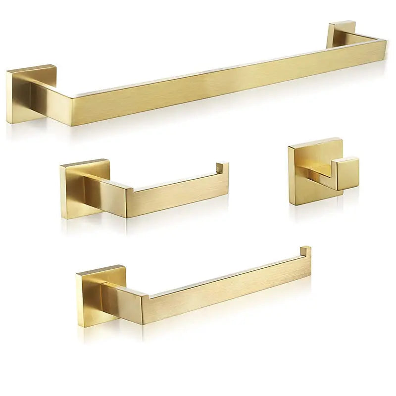 Stainless Steel Chrome Bath Hardware Set toilet accessories Chrome Towel Rack Toilet Paper Holder Towel Bar Bathroom Accessories