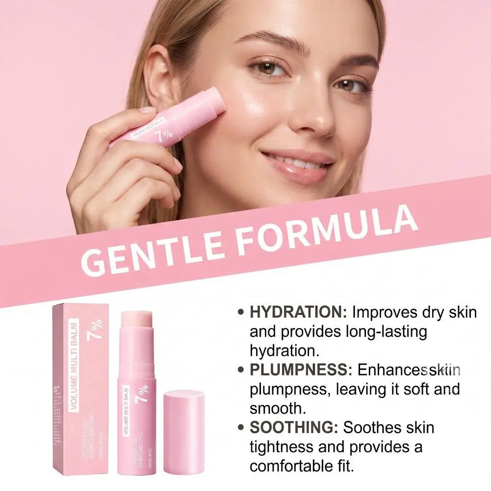 PDRN Pink Collagen Volume Multi Balm 5% 7% Volufiline Facial Eye Neck Plumping Moisturizing Stick Non-greasy Hydrating Skin Care
