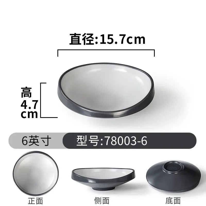 1PCS Tableware/high-end Cold Dish Plates/non Fragile Plates/bowls/sushi Plates, Japanese Style,A5 Food Grade Melamine