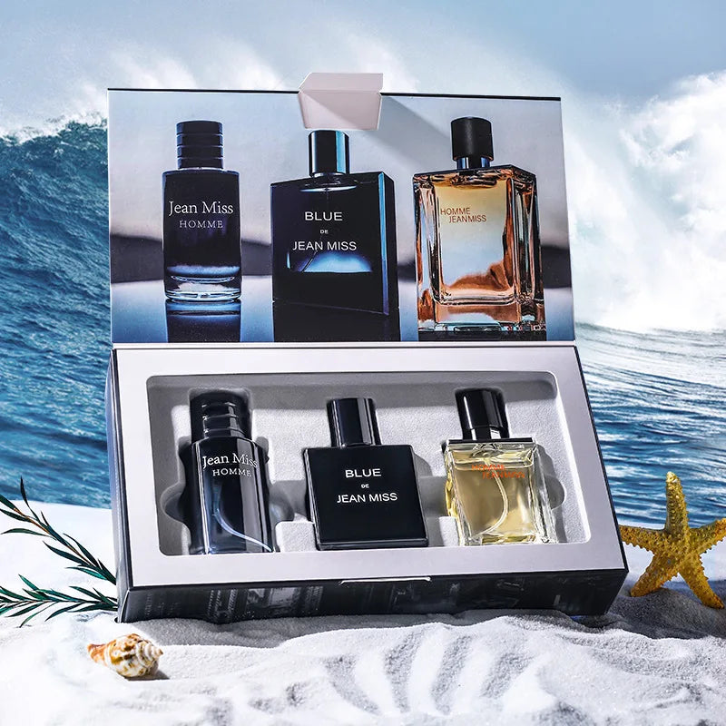 Brand Perfume Cologne Men Perfume Set Spray Flirting Pheromone Long Lasting Light Fragrance Ocean Vibrant Gentleman Gift