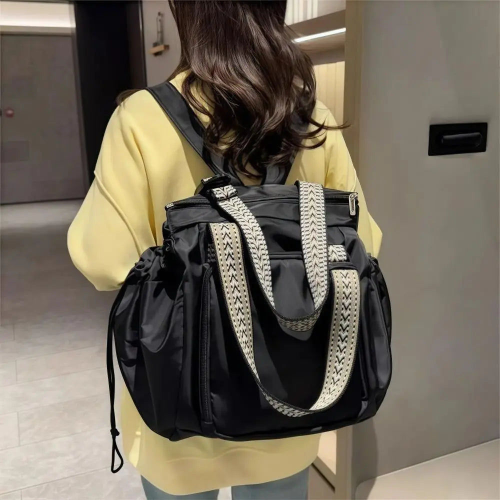 Multifunctional Travel Storage Bag Cradle Design Large Capacity Mommy Bag Waterproof Lightweight Women's Backpack