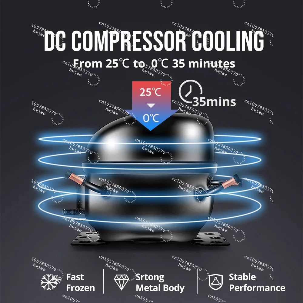 Portable Compressor 12V Car Fridge 23L Portable Refrigerator Mini Freezer for Boat Camping Mpv Suv