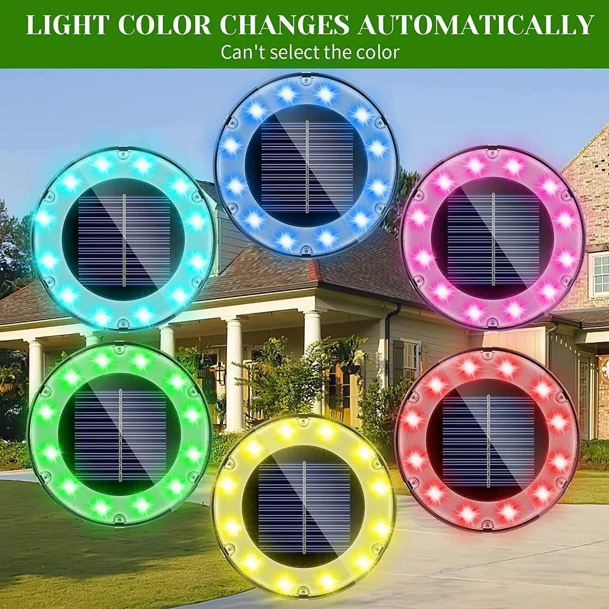 12LED Solar Ground Lights IP65 Waterproof Solar Light Outdoor Solar Garden Light For Yard Lawn Patio Deck Landscape Decor