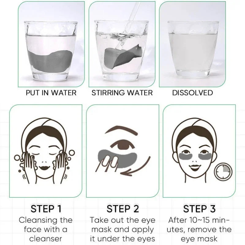60 pieces of SADOER multi combination collagen eye mask, anti dark circles, eye bags removal, moisturizing, firming, eye patch,