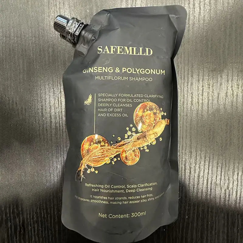Ginseng & Polygonum Multiflorum Shampoo Hair Growth Shampoo Deep Cleaning Nourishing Smoothing Repairing Dry Damaged Hair Care