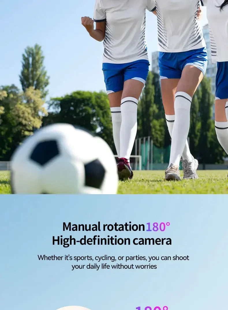4K Ultra HD Waterproof Action Camera 270° Rotatable Wifi Cam Handheld with Waterproof Case Vlog Bicycle Portable Sport Camcorder