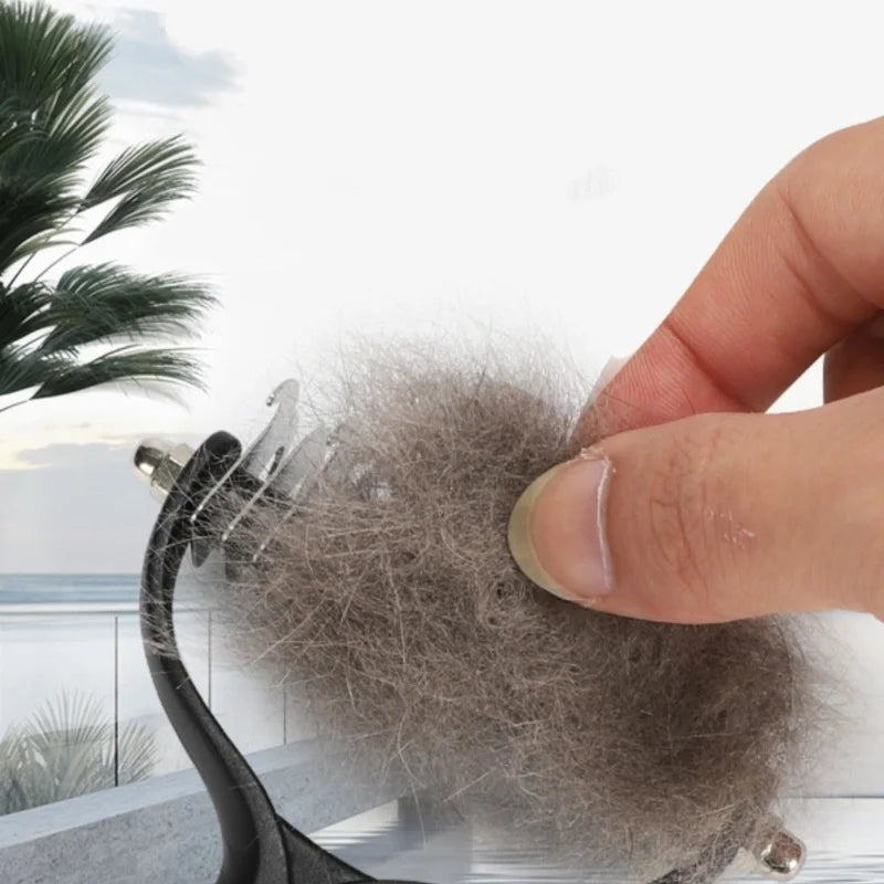 Stainless Steel Double Sided Pet Deshedding Brush Dog Grooming Comb Efficient Shedding Dematting Essential Grooming Tool for Pet