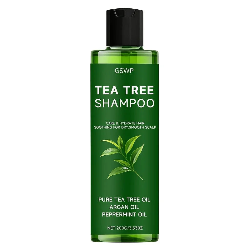 GSWP Tea Tree Shampoo, Deeply Cleanses and Moisturizes, Controls Oil While Keeping Hair Light and Airy.200/400g