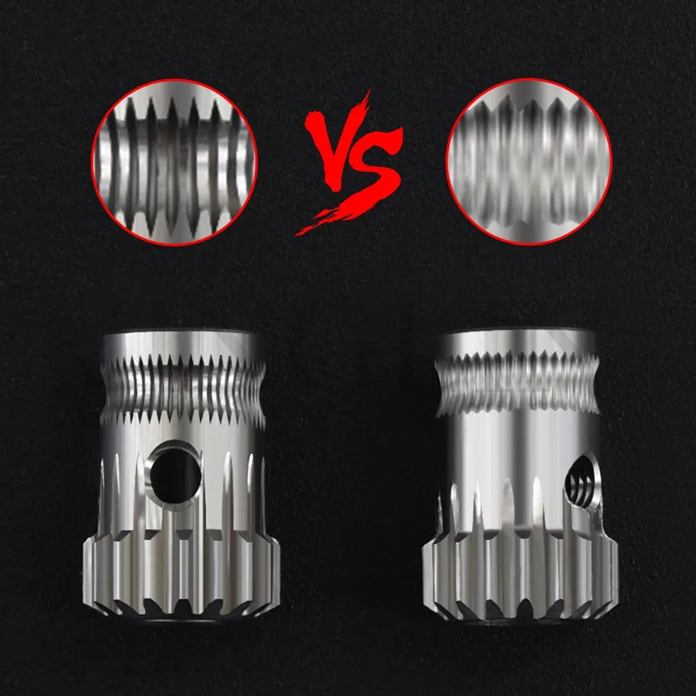 Dual Drive Gear Extruder Kit Hardened Steel Upgrade Feed Gear Extruder Kit For BMG For Prusa DIY Bowden Direct Extruder