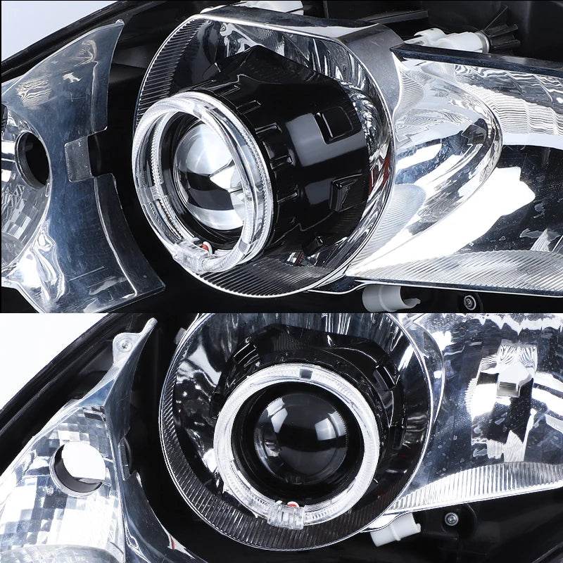 2.5 inch 80mm LED Angel Eyes Projector Shrouds WST Bi-xenon Bi-led Headlight Lenses Cover Mask Car Light Retrofit Accessories