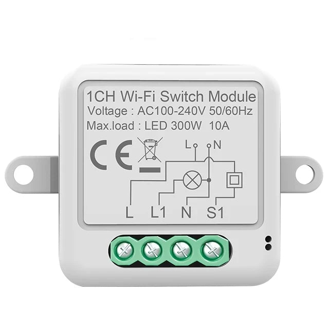 WiFi Smart Switch Module Electrical Switching Breaker 1/2/3/4Gang Lighting Switch Module Mobile for Tuya Smart APP Control Alexa