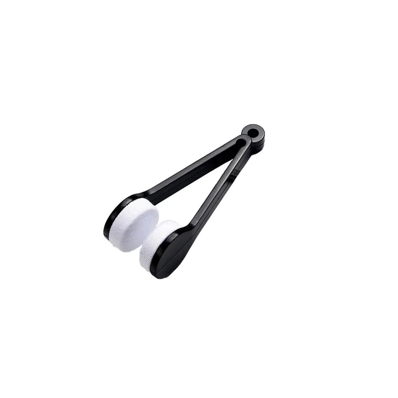Portable Multifunctional Eyeglass Cleaning Wipe Green Microfiber Lens Brush for Sunglasses Glasses Compact Travel Scratch Free T