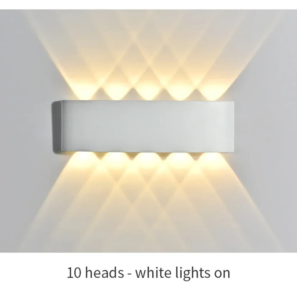 Waterproof Outdoor LED Wall Light for Garden Patio Balcony Warm White Weatherproof