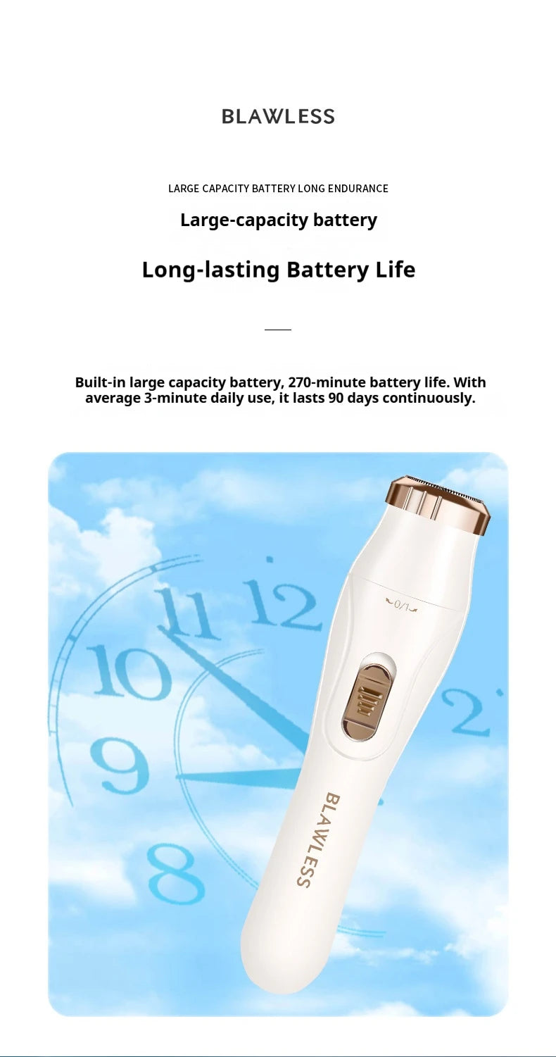 Women's Electric Shaver Painless Hair Remover for Face Bikini Underarms Legs Body Portable Epilator
