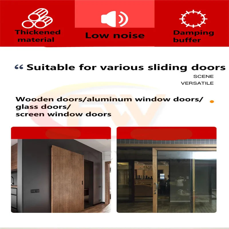 30-80KG Self Closing Automatic Sliding Door Closer Damping Buffer Automatic  Sliding Wood door Closer