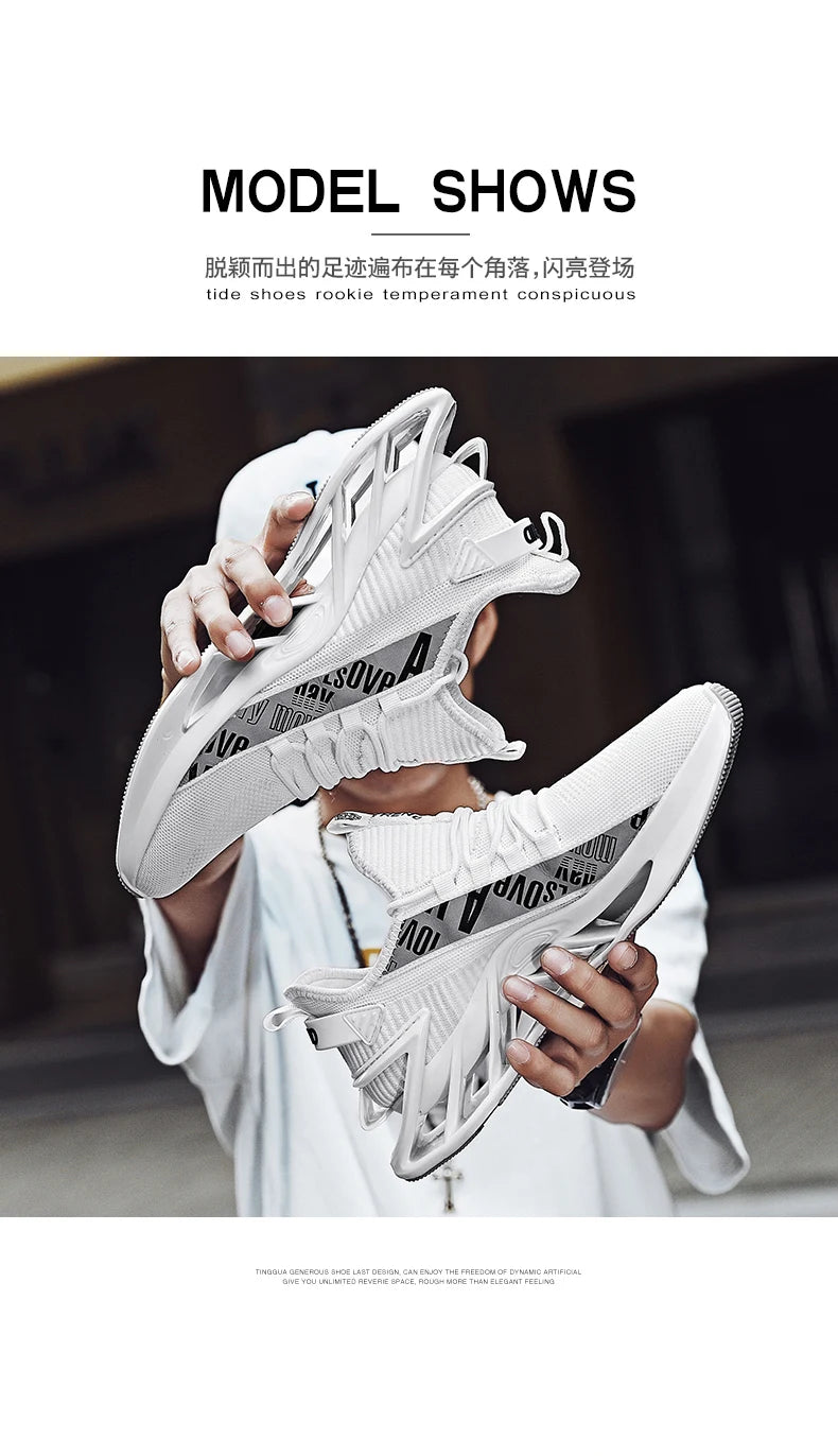 Men's Breathable Casual Sneakers Luxury Fashion Running Trainer Unisex Comfortable Wear Tenis Race Shoes