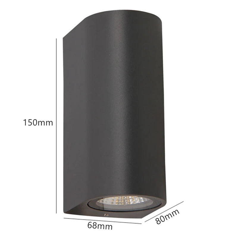 Tuya Smart LED Wall Light Up and Down RGB CCT Outdoor Bluetooth/WIFI APP Control GU10 Bulb Exterior Garden Porch Sconces Lamp