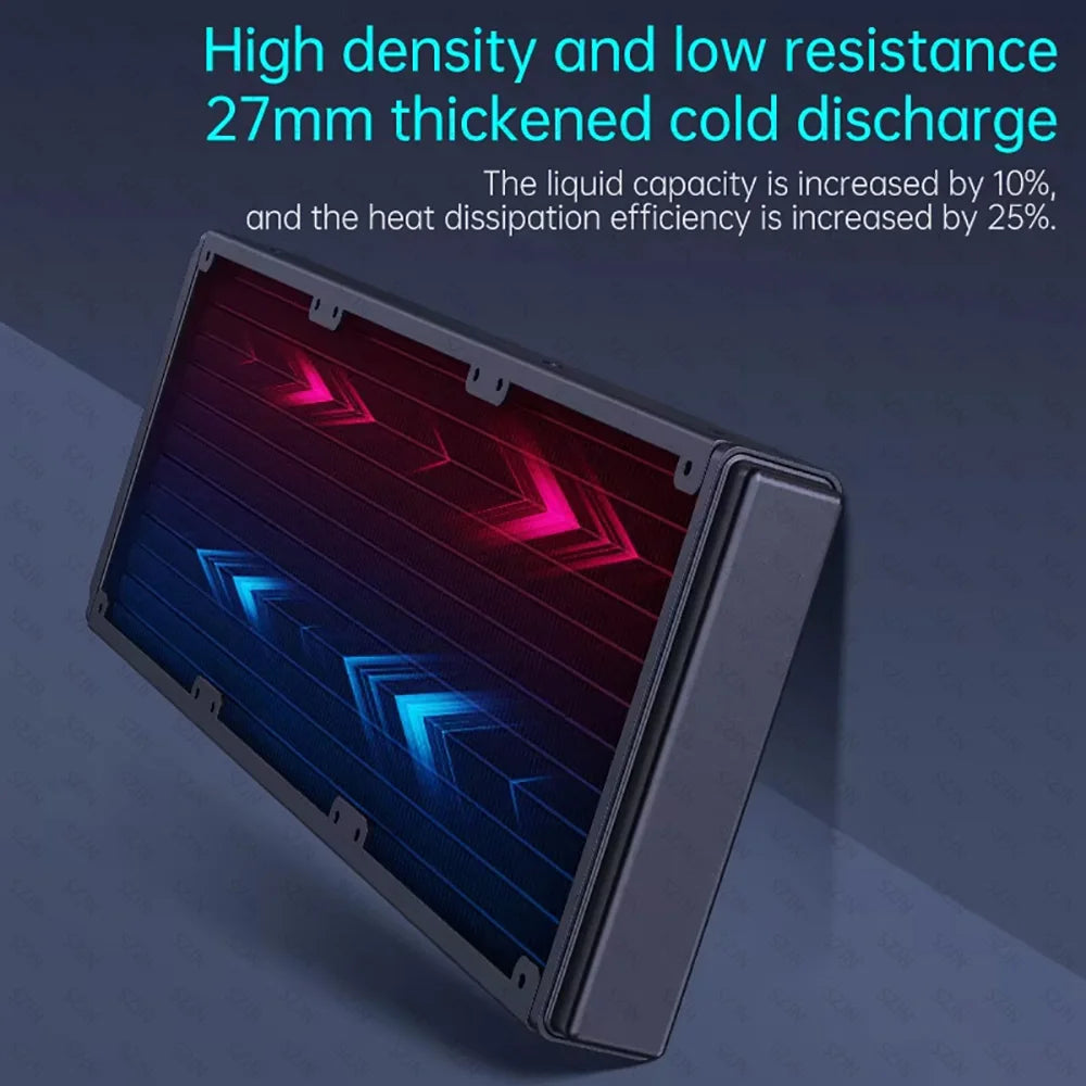 Liquid Cooler 120/240/360 ARGB CPU Cooler Computer Fan CPU AIO Water Cooler Support Intel&AMD Efficient PWM-Controlled Pump
