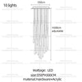 Modern LED Living Room Long Pendent Lamp Attic Light Indoor Lighting Villa Staircase Chandelier Dining Room Ceiling Lamp