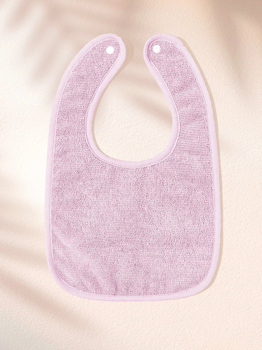 4pcs Soft And Absorbent Solid Color Button Closure Unisex Baby Bibs