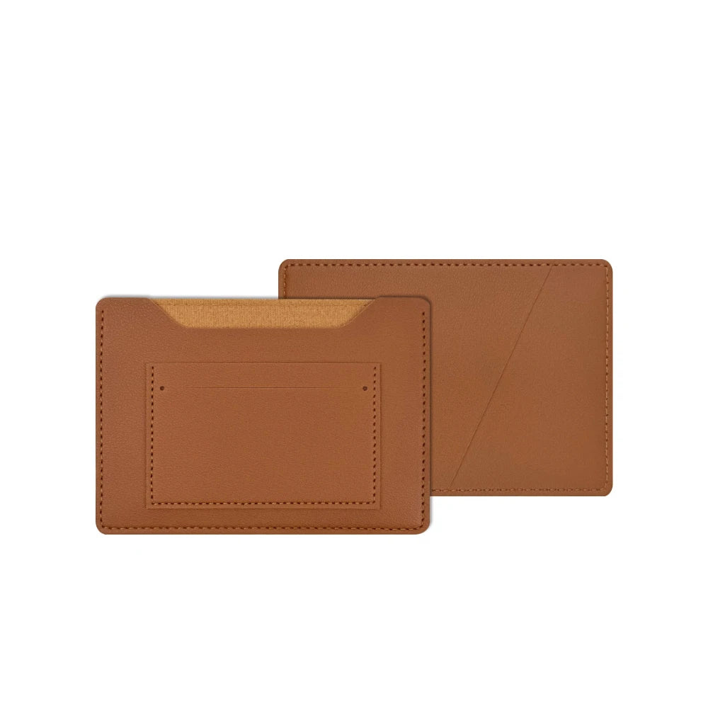 Customized Name Passport Folder Card Holder Leather Travel Ticket Folder Passport Bag Identification Pure Color Passport Cover