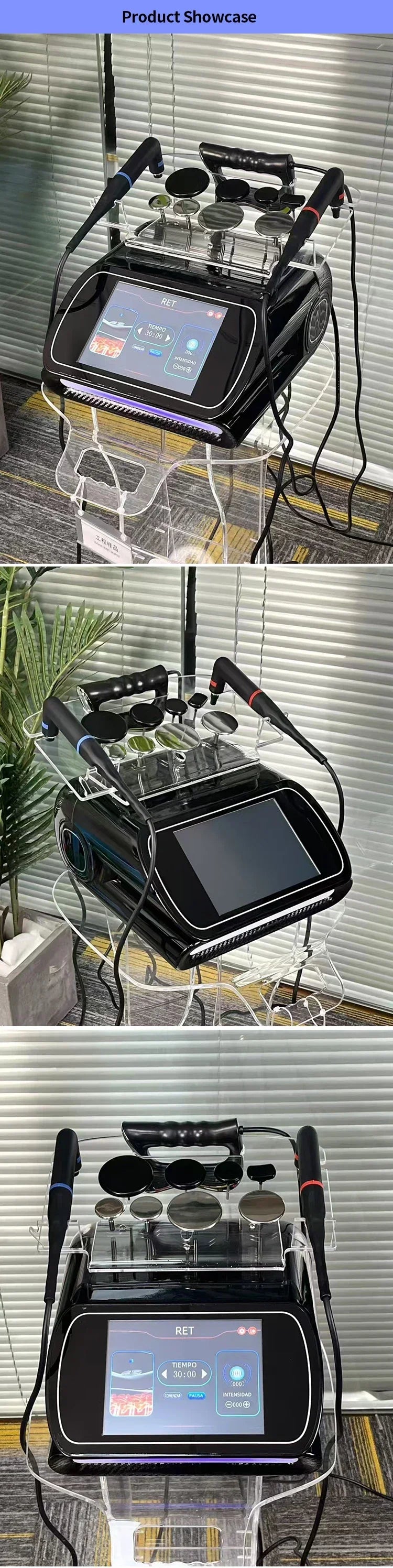 3 in 1 448KHZ RF Tecar Therapy RET CET Diathermy Body Sliming Machine Pain Relief Skin Tightening INDIBA Deep Care 2026