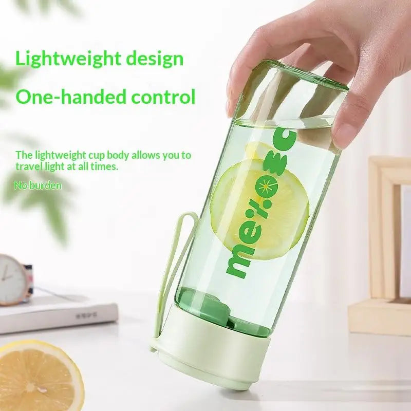 600ML Large Capacity Water Bottles Student Portable Direct Drinking Brief Plastic Cup Kids High Temperature Resistance Bottles