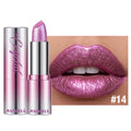 6 Color Metallic Shimmer Lipstick Diamond Pearlescent Pink Glitter Solid Lip Gloss Shiny Gold Lipgloss Lasting Lip Beauty Makeup