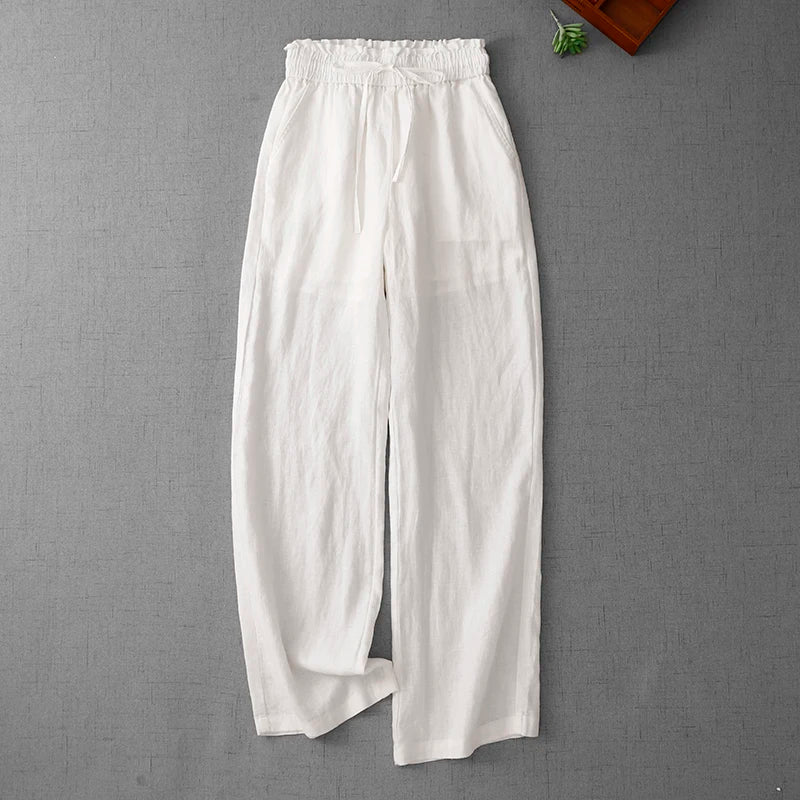 High Waist Wide Leg Pants Women's Thin Drapey Loose Casual Straight Long Trousers plus Size Comfortable Slimming Summer Pants